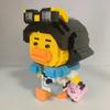 LOZ 9268 Animal World Yellow Duck Doll Trip Suitcase Glasses Model Mini Diamond Blocks Bricks Building Toy for Children No Box