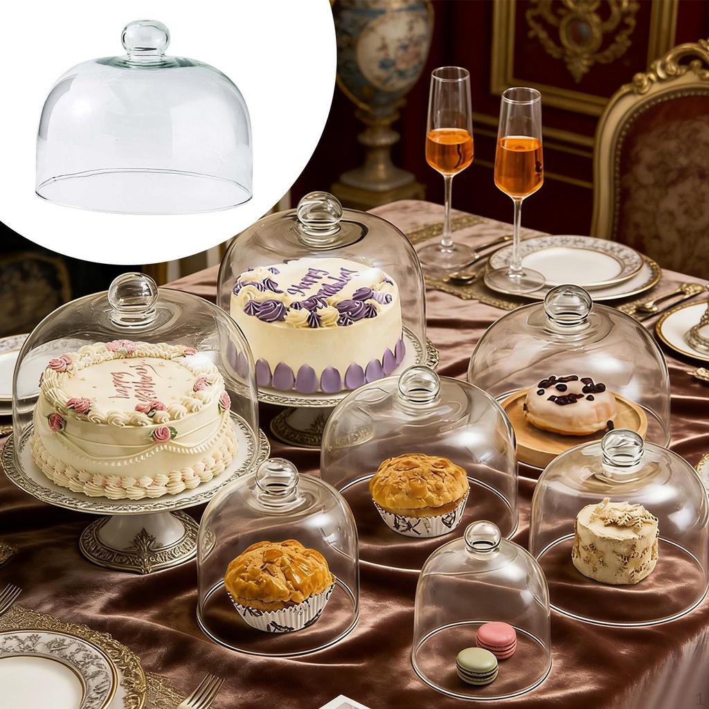 Cake Lid Display Cloche for Food Restaurants Home