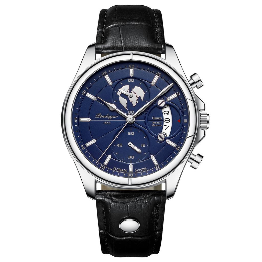 Swiss Waterproof Multifunctional Luminous Men's Fashion Wristwatch