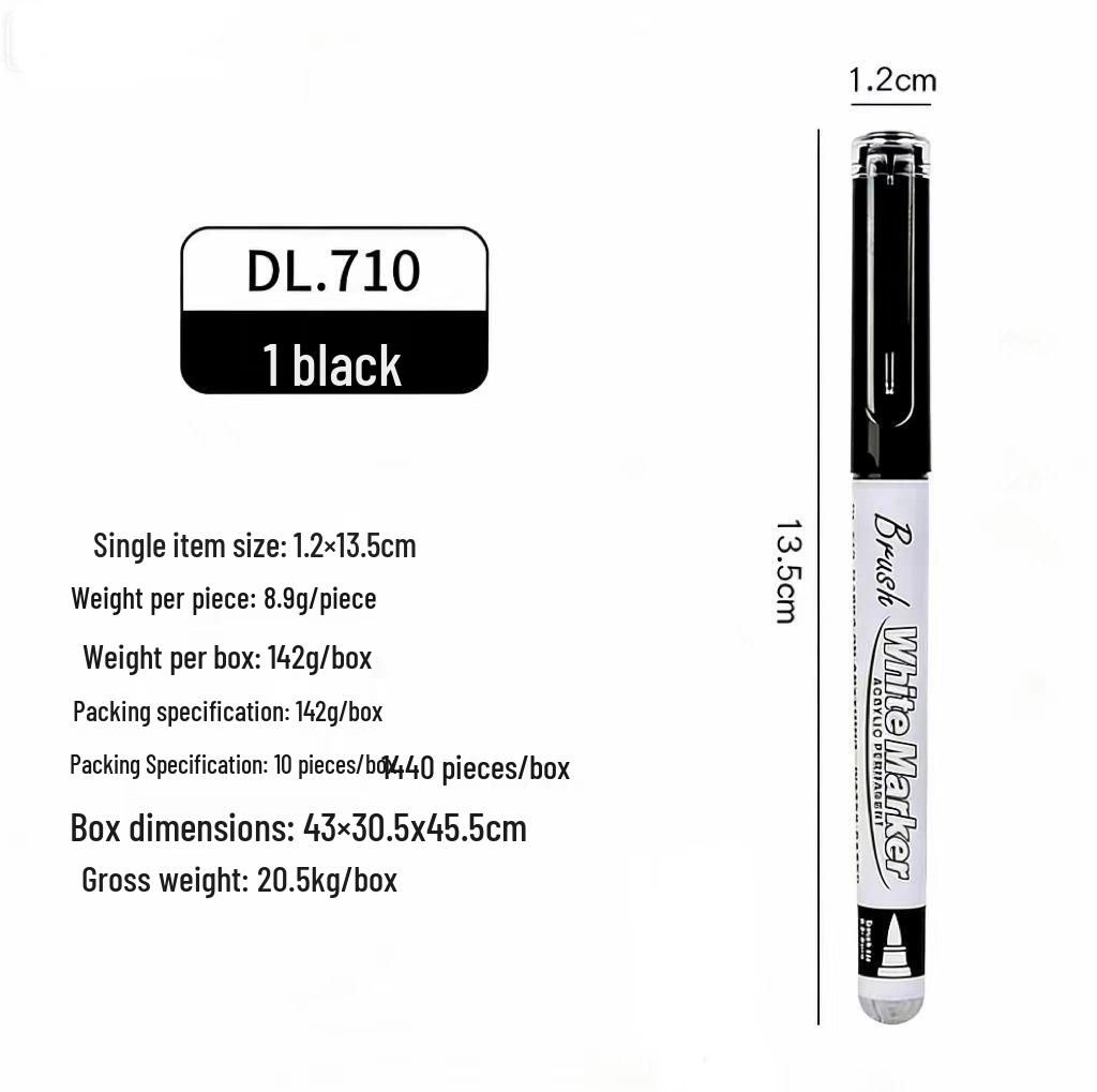 

Huidel 710 Liquid Soft Tip Large Capacity White Art Highlighter Pen