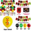 Bunte Bing Bunny Geburtstagsfeier Dekoration mit Happy Luftballonbanner und Cupcake-Topper