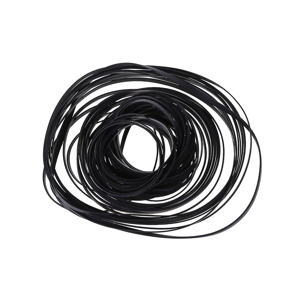 100PCS 4mm Square Folded Rubber Belt 110-145mm for Recorders CDROM Video Machines Walkman DVDs Drive