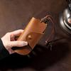 Leather Key Wallet With Vintage Cowhide For Daily Use And Gift