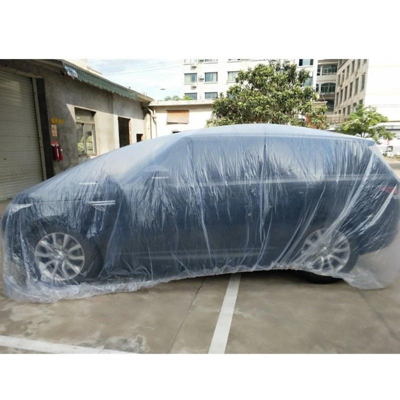 Universal Disposable Transparent Car Cover PEVA Dustproof Scratch-Free Auto Indoor Protector Vehicle Exterior Guard Car Cover