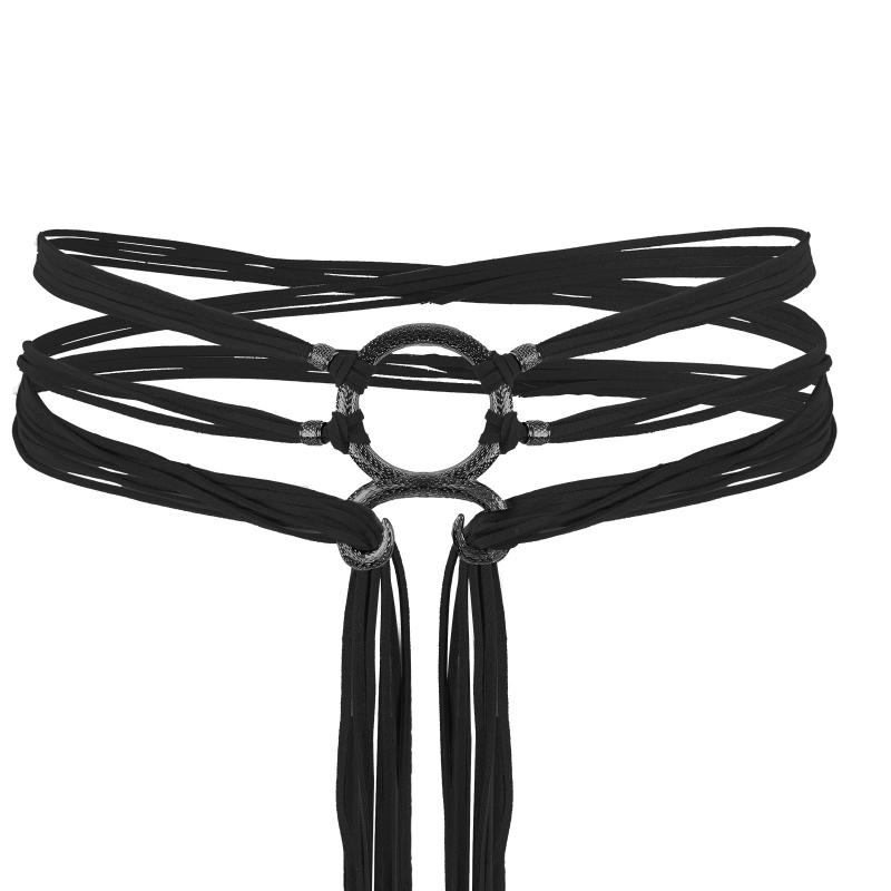 Medieval Long Rope Ring Knotted Belt For Women, Norse Witch Waist Knotted Rope Belt, Viking Renaissance Costume Accessories