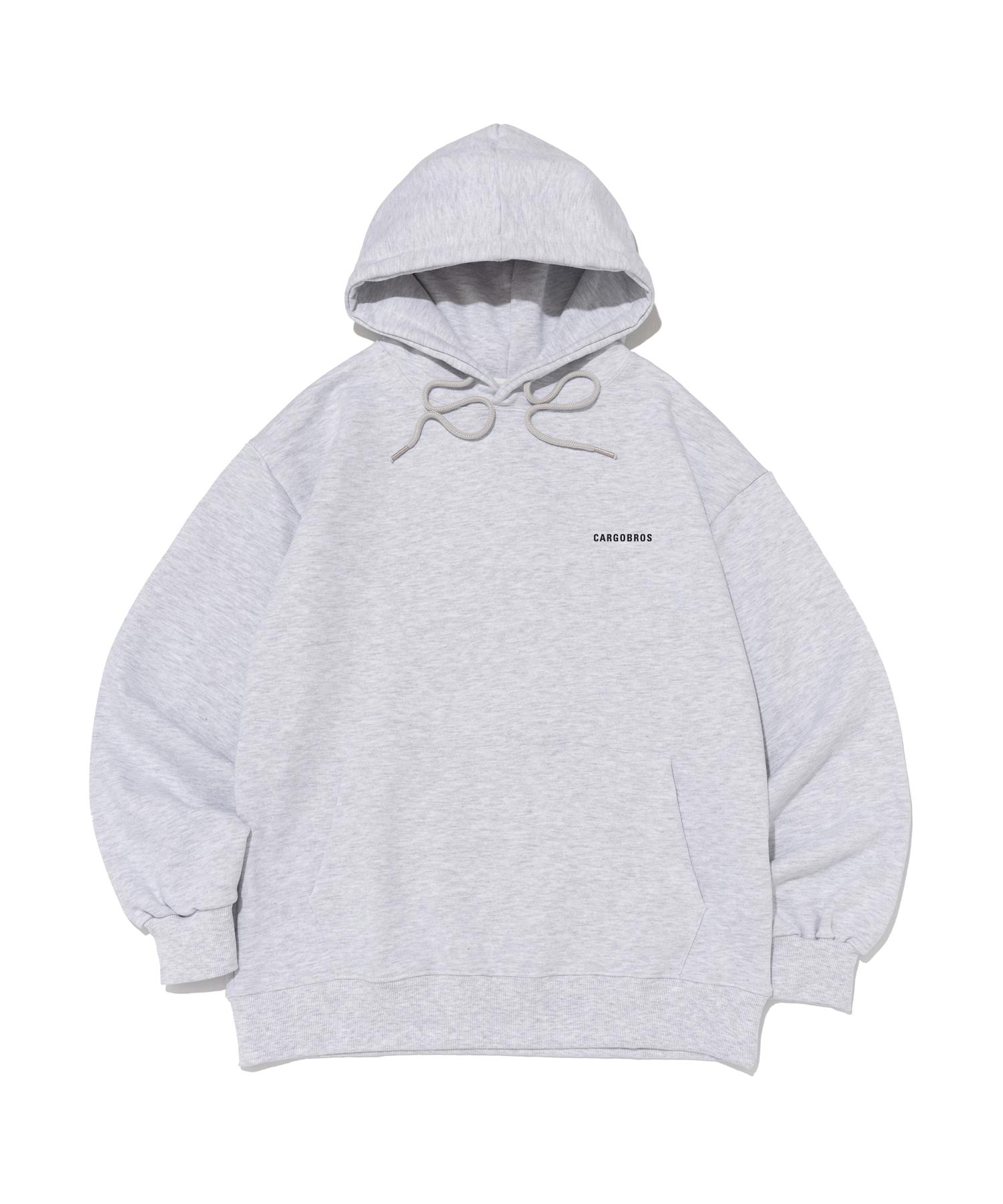 Cargo Bros Essential Logo Oversized Hoodie (Light Grey) S