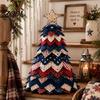 Artigianato da Cucito Fatto a Mano Kit Albero in Tessuto Trapuntato di Halloween, Gatto Strega Ragno Fai da Te Esposizioni Festive da Tavolo Progetto Artigianale Imbottito 3D per Quilting