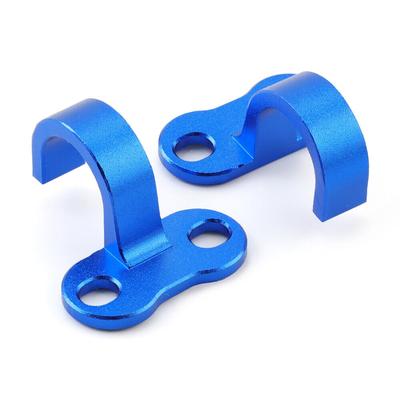 1 pár Motocykl ATV Zadní brzdová hadice Kabel Vodicí svorka Modrá CNC Pro Yamaha