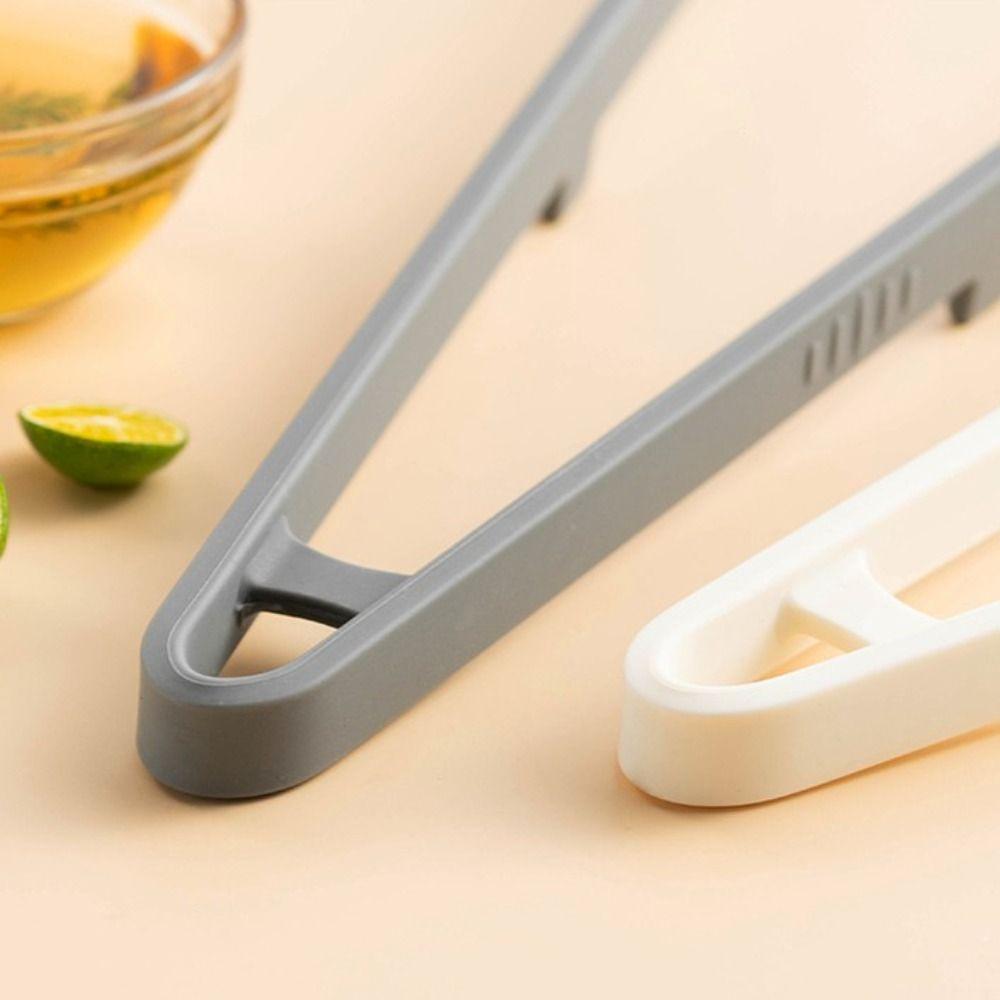 Anti-scalding Bread Cake Clip High-temperature Resistant Long Handle Fried Steak Clip Food Grade Non-Stick Silicone Food Tong