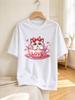 Unisex T Shirt Cute Kitten In Pink Love Cup Casual Soft Comfy Top