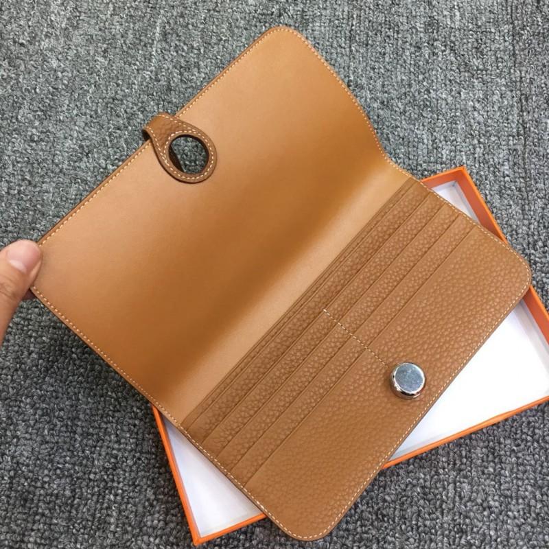 Womens Long Passport Wallet Genuine Leather Card Holder Large Capacity Multifunctional