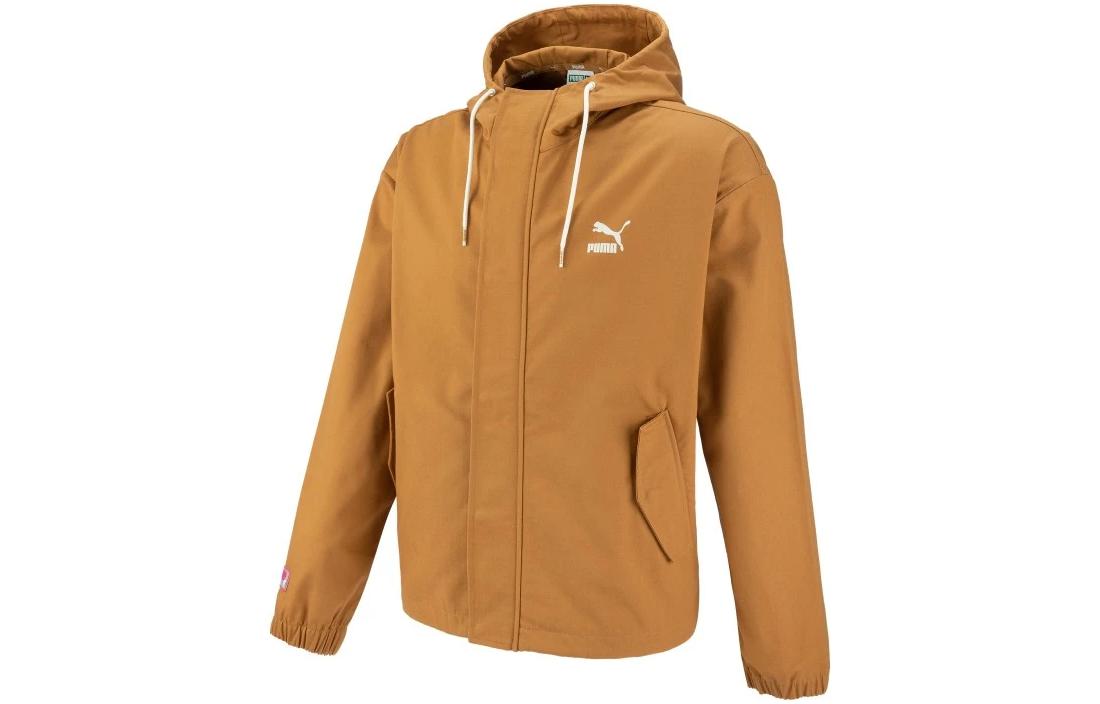 Куртки PUMA Унисекс Коричневые С капюшоном Умеренные Другие 537523-74 L