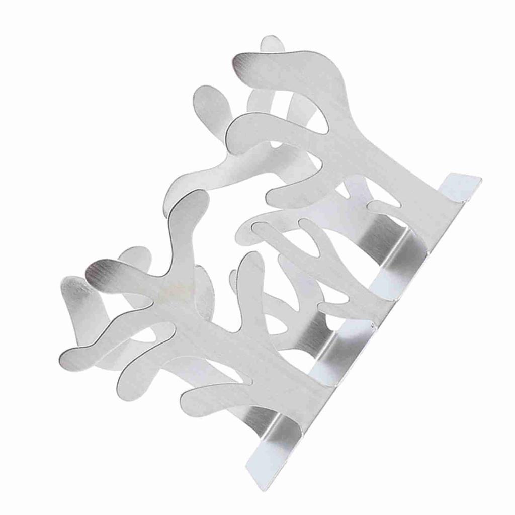 Stainless Steel Plants Shape Tissue Holder Dispenser Napkin Rack Table Paper Rack