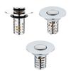 Steel Sink Drain Stoppers Push Button Design Odorless Drain Filter Hair Catcher Not Clogging Designs For Bathroom Basin