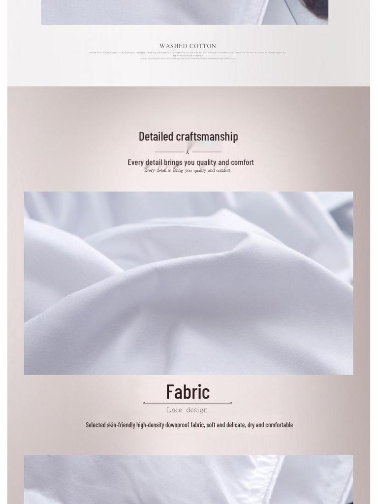 Hot-Selling Four Seasons Cotton Microfiber Quilt: Warm, Thickened for Autumn & Winter, Duck Down Core - Ideal Gift