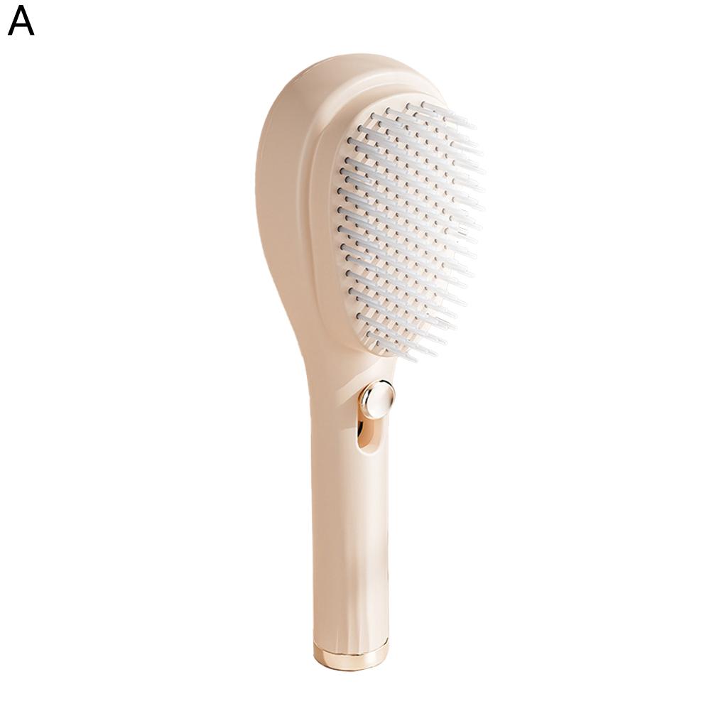 Self-Cleaning Hair Brush Anti-Static Massage Comb Retractable Detangling Brushes Rotating Combs Styling Tool Massager Scalp