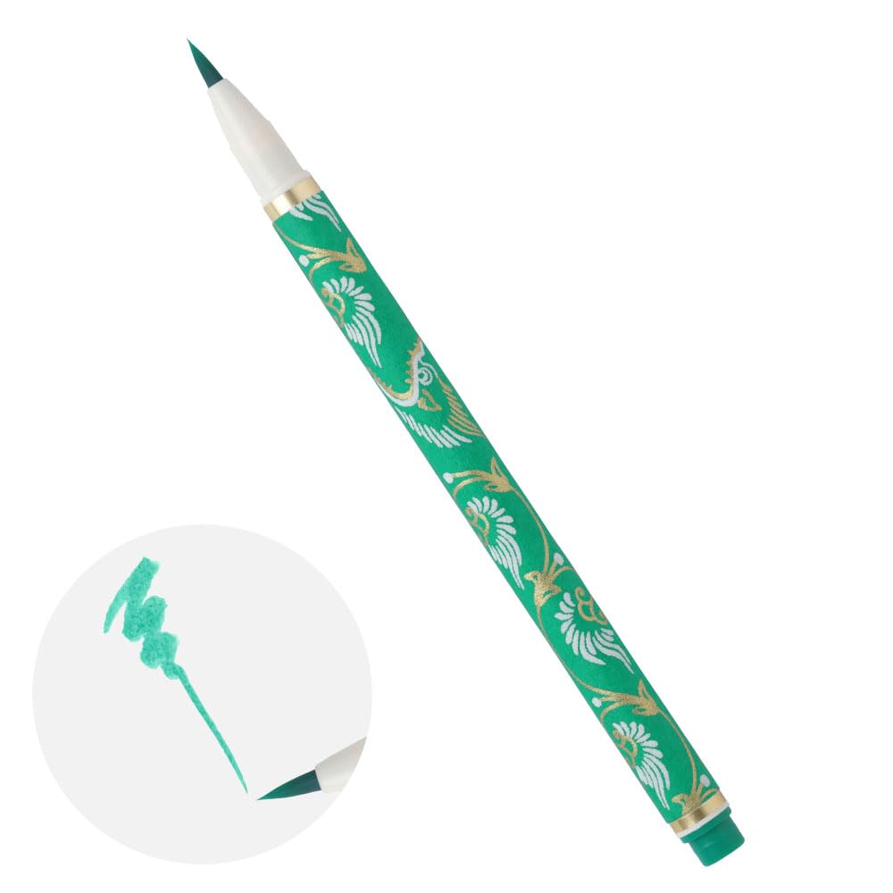 Akashiya Brush Pen 'Shin-Mohitsu Tenpyo no Yume', Patina Green, SAWT-05