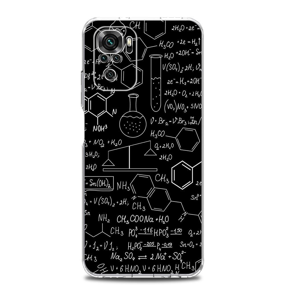 Physics Chemical Mathematics Phone Case For Xiaomi Redmi Note 15 14 13 12 4G 10 11 Pro Plus 5G 14C 13C 12C 10C 9A Cover