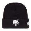 2026 New Creative Knitted Hat T Embroidered Street Hip Hop Hat Autumn and Winter Casual Windproof Warm Hat Borderless Hat Unisex