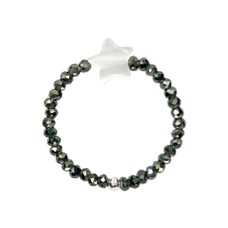 Metamic Catseye-stars Beads Ring