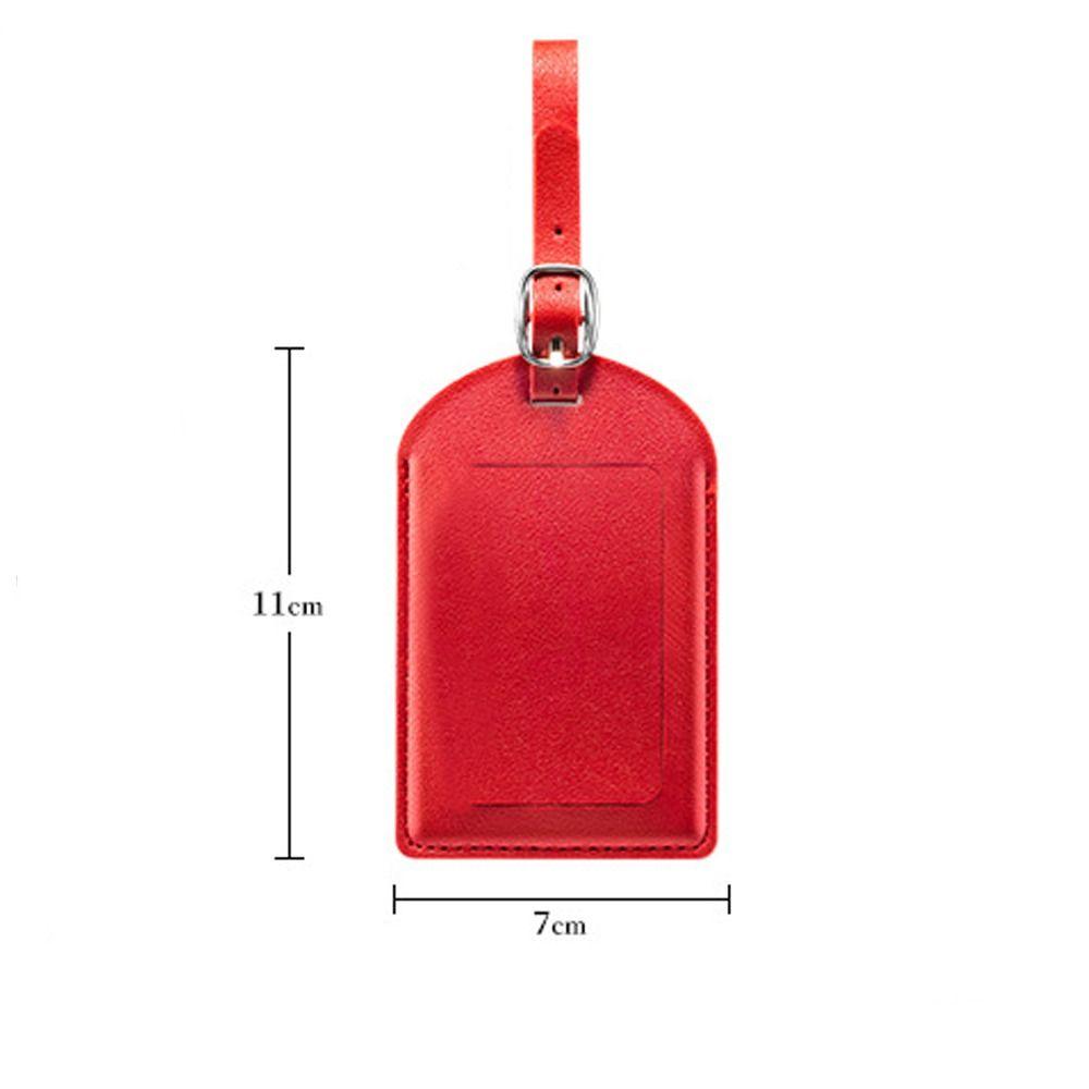 PU Leather Luggage Tags Anti Loss Baggage Boarding Bag Tag New Boarding Passes  Men
