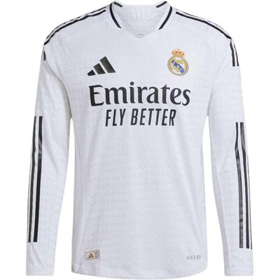Free Shipping With AdiClub Real Madrid 24/25 Long Sleeve Home Authentic Jersey IT5204