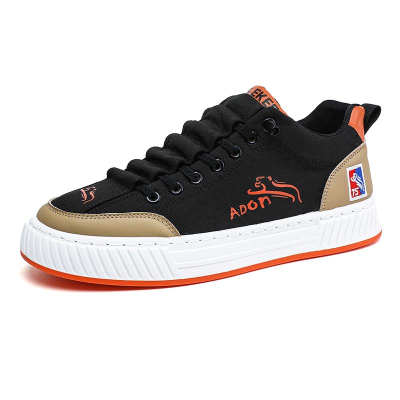 Fashion 2024 New Trendy Mens Canvas Sneakers Flat Platform Sneakers Men Streetwear Hip Hop Designer Shoes Men Harajuku Vulcanized Shoes