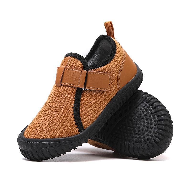

Foreign trade spring and autumn sandwich mesh children s single shoes casual Velcro cold sticky soft sole medium children s baby cotton shoes 19