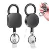 Duty Retractable Metal Heavy Wire Keychain Pull Badge Reel ID Lanyard Name Tag Card Badge Holder Reel Key Ring Outdoor Tool Gift