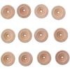 30pcs Mini Wood Wheels 3x1.2cm Wooden Wheels 3.5mm Hole Wooden Unfinshed Wheels Wheels Craft Wheels Wood Carfts