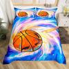 3D Basketball Duvet Cover King For Teen Boys Kids Fire Water Sports Bedding Set Ball Game Quilt Cover With Pillowcase