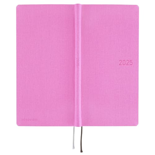 Hobonichi Notebook 2025 WeeksMEGA Colors/Sweet Purple Starting in January Weekly Notebook Weekly Left Slim Vertical 213 Pages of Graph Memo