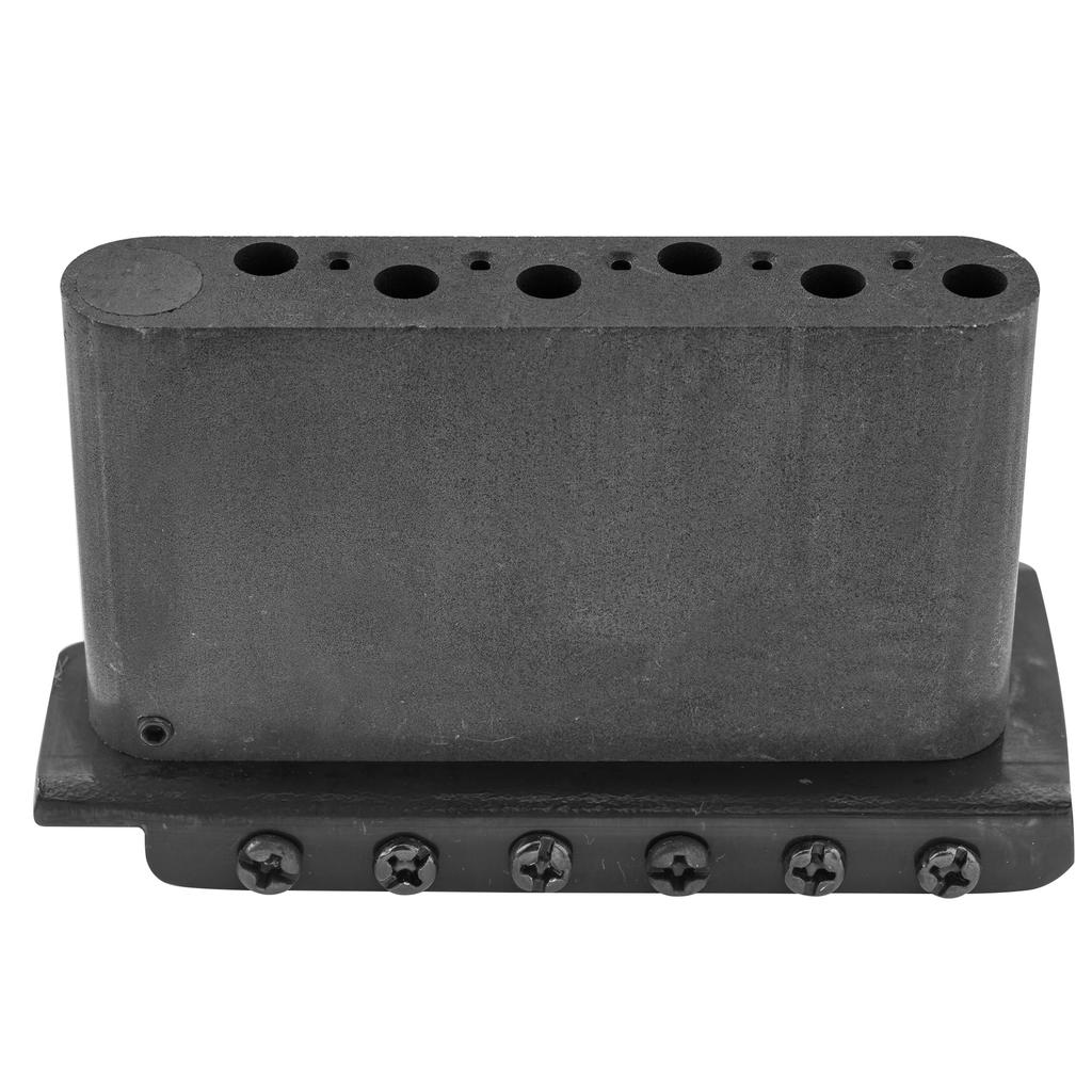 Wilkinson WV6-SB 10.8mm String Pitch 5+1 Hole Tremolo Bridge Unit with Steel Vintage Saddles for Fender USA and Japan Strats, Black