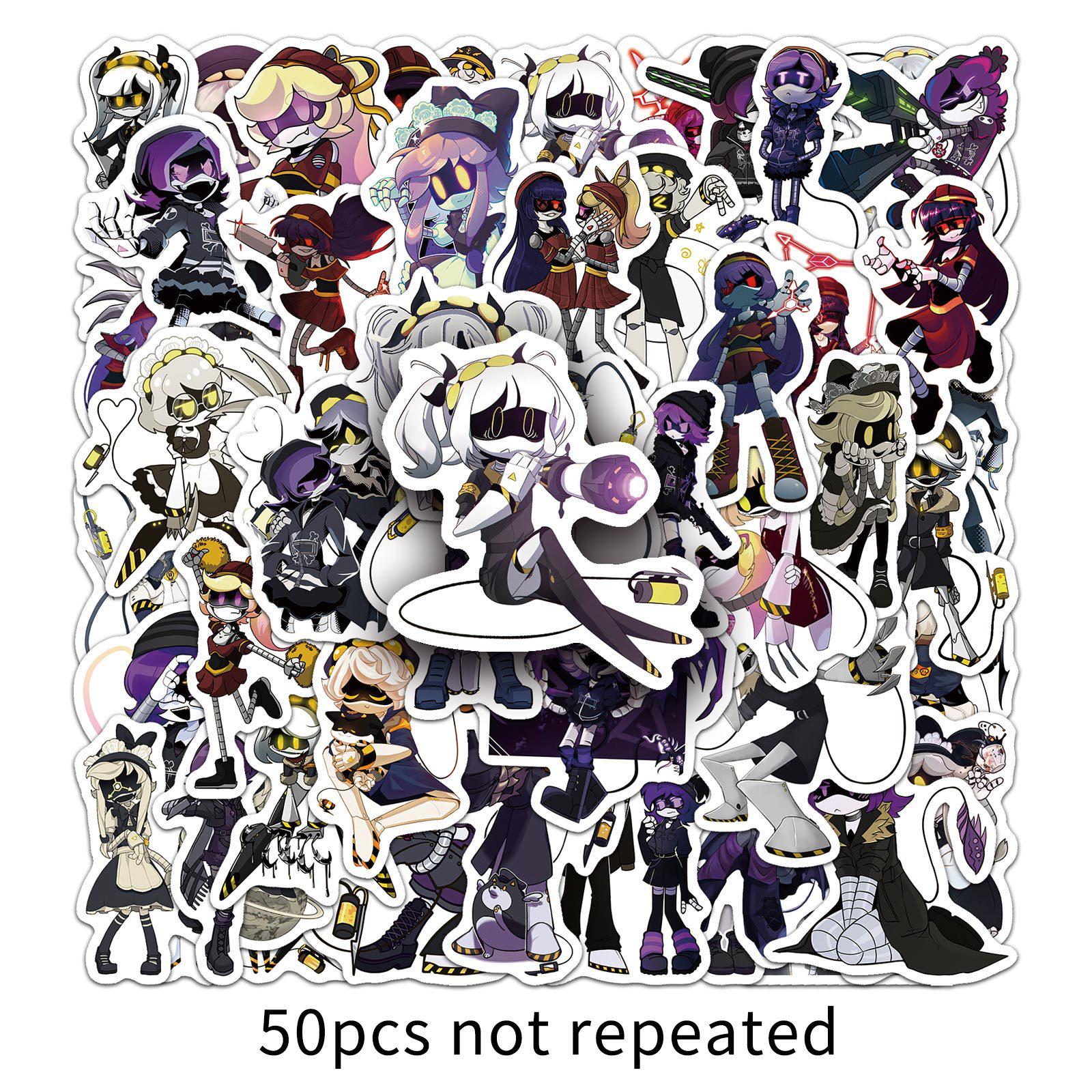 

50 Inorganic Killer Stickers: Murder Drones & Creative Decorations for Cups, Phones, and Computers