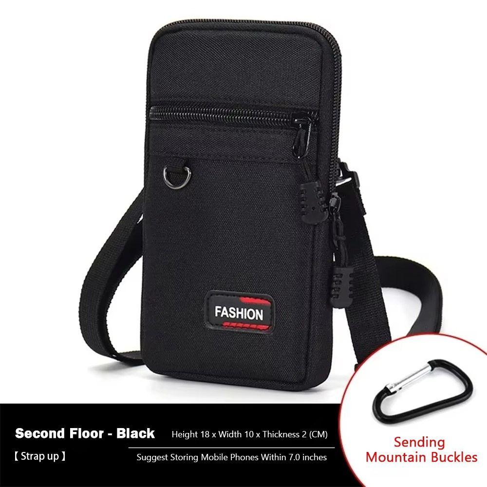 1Pcs 7 Inch Belt Waist Bag Wear-resistant Mobile Phone Bag Durable Phone Pouch  for Outdoor Camping