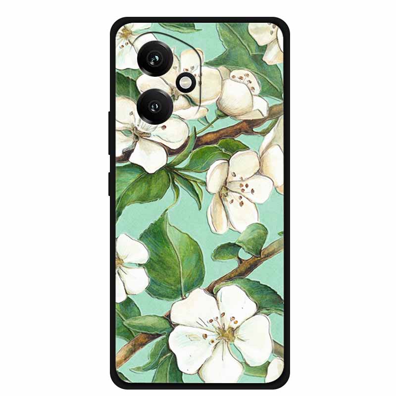 For Honor 400 5G Case 3D Flowers Emboss Soft Silicone Phone Case For Honor 400 Back Cover Bumper Funda Protective New Shell Bag