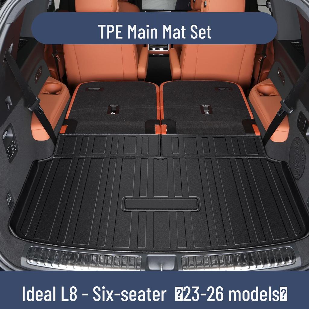 Li Auto L8 Trunk Mat - Customizable TPE Car Interior Accessory, Available in 26 Styles