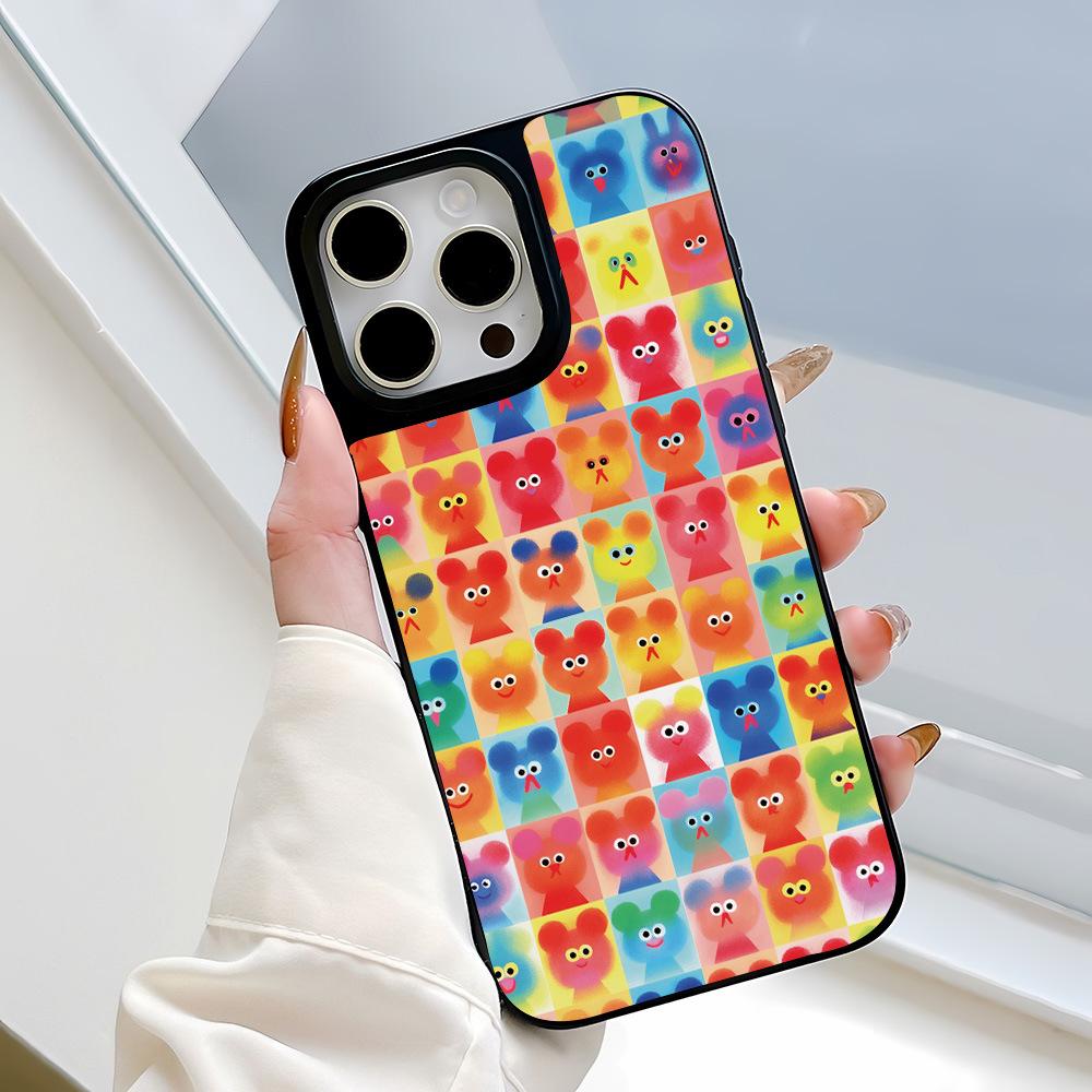 Full screen soft cute bear is suitable for Apple 17ProMax mobile phone case 15/14 all-inclusive 13 anti-drop 16 advanced sense