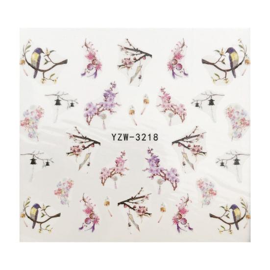 10Pcs Fingernails Decals Stunning Visual Effect Decorative Eco-Friendly Delicate DIY Nail Art Paper Transfer Decal for Manicure Store