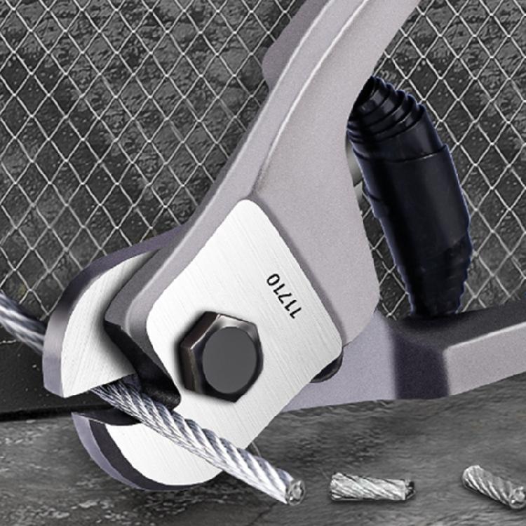 8Inch Cable Cutter, Ergonomic Handle Wire Cable Cutter, Professional Steel Cable Cutter, Easy to Use Wire Rope Cutter