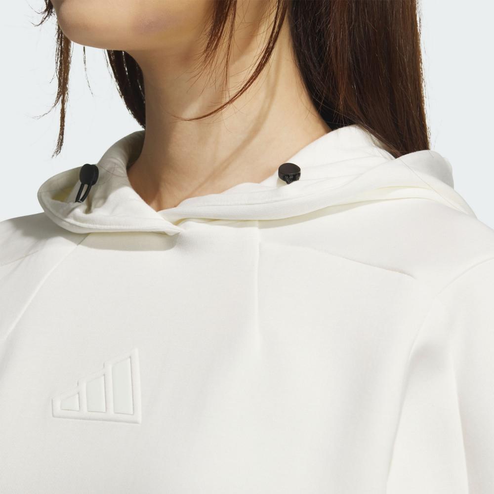 Adidas Minimalist Fashion Versatile Hoodie Women Hoodies White JM8793
