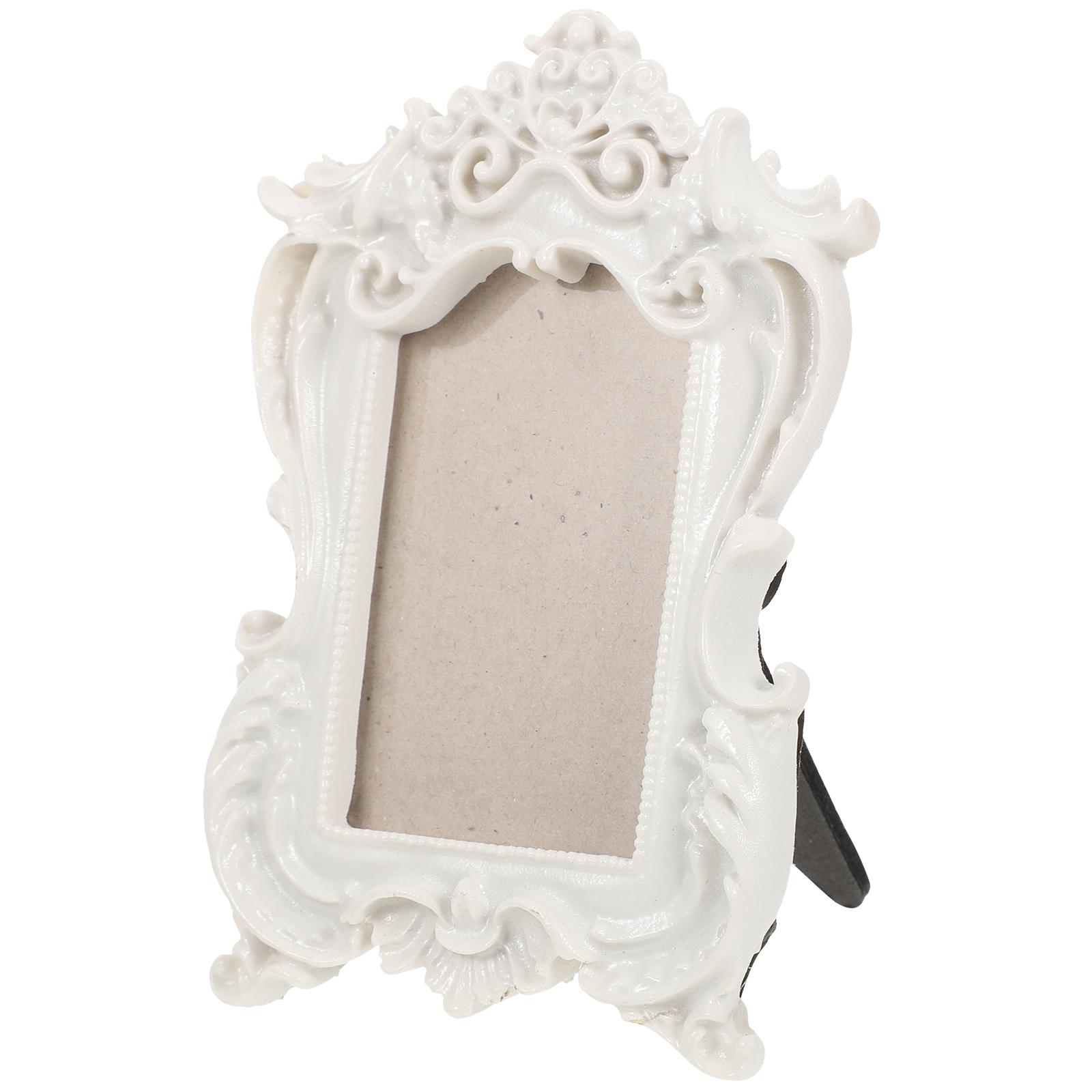 Рамка держатель для фото Рамки винтажный дисплей настольный золотой настольный деревенский свадебный декоративный мемориальный барочный богато украшенный