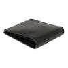 Coach Compact Casual Keychain Calfskin Card Holder Wallet Men Wallet Black 64118-BLK