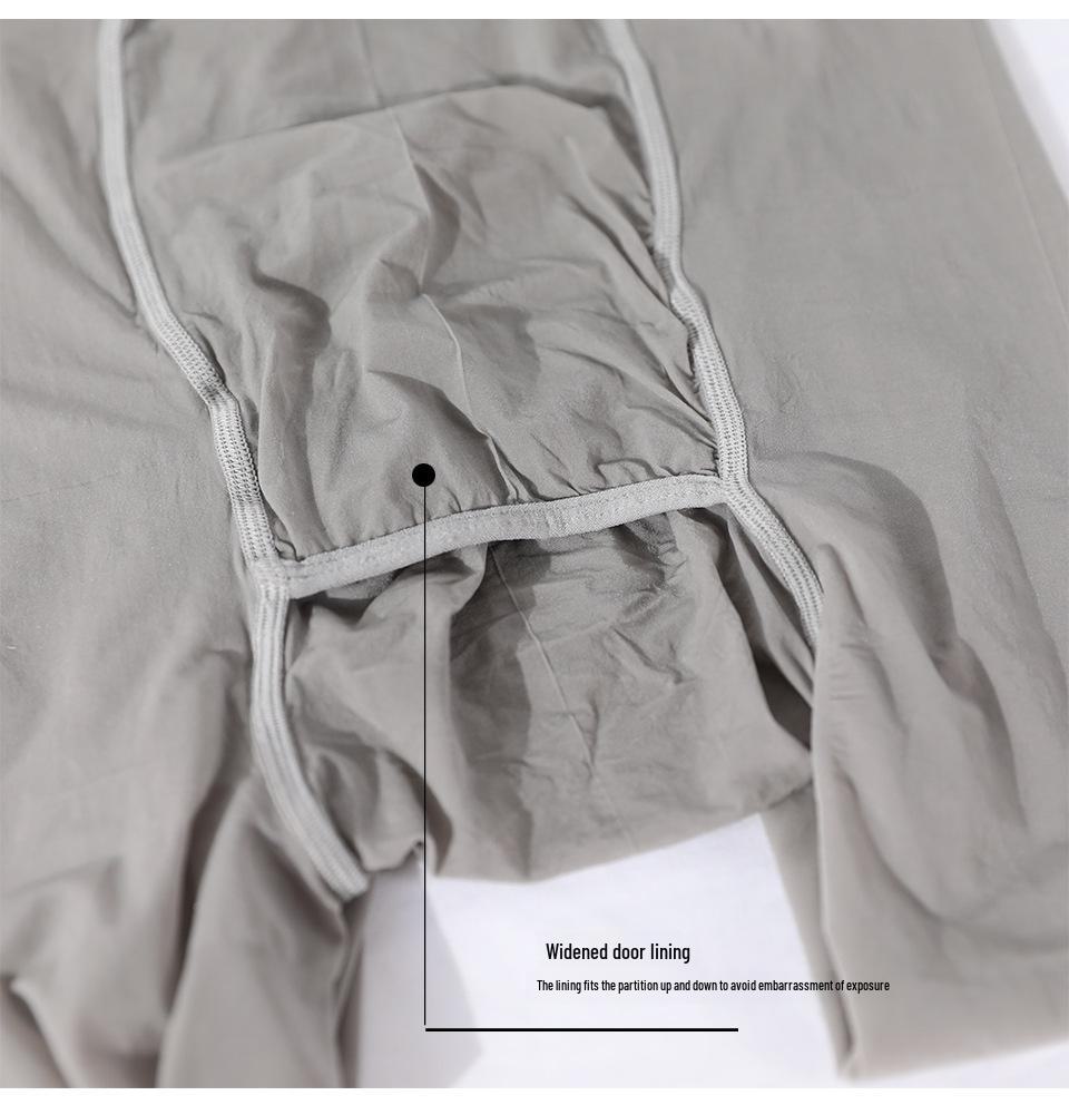 8D Shiny Reflective Performance Cream Stockings - Men's Nine-Point Beautiful Leg Socks