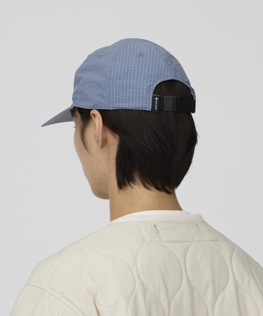 KASURI Ripstop Cap ripstop BLACK [Snow Peak] - Kasuri-style hat, fabric,