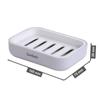 Double-layer Soap Box Bathroom Drain Soap Rack Simple Thickened Soap Box Washbasin Creative Square Soap Box