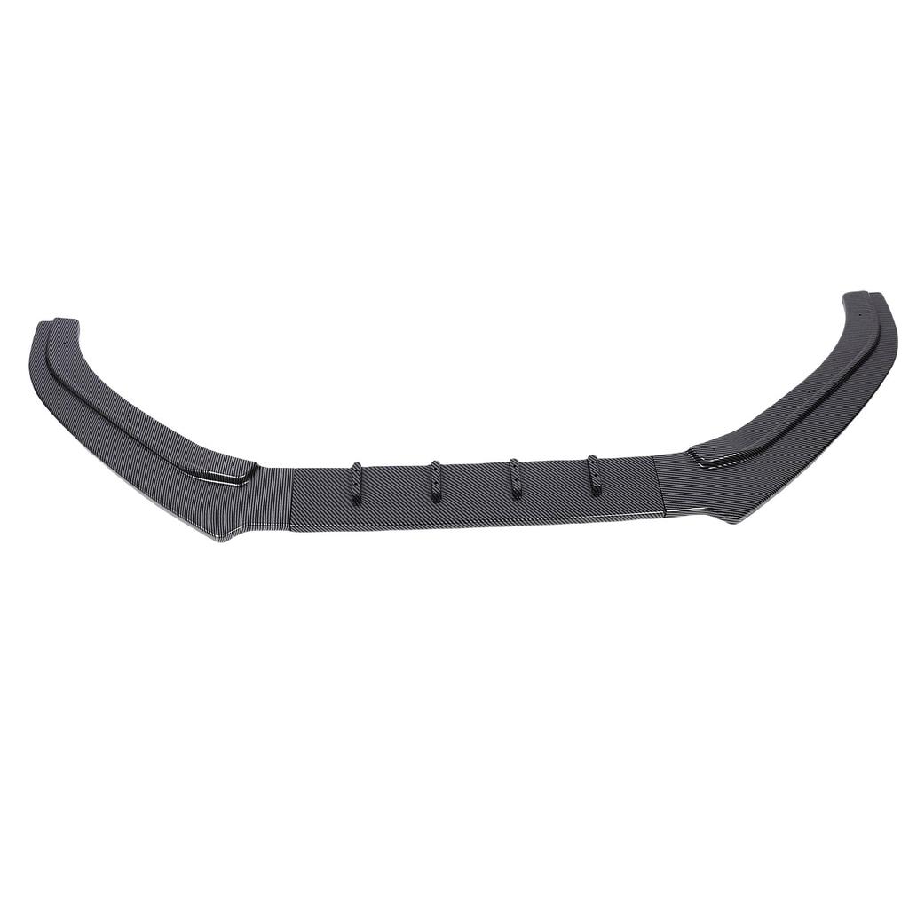 Front Bumper Lip Spoiler 3 Sections Bumper Lip Chin Splitter Diffuser Protector Body Kit Replacement for 6C 2015-2018