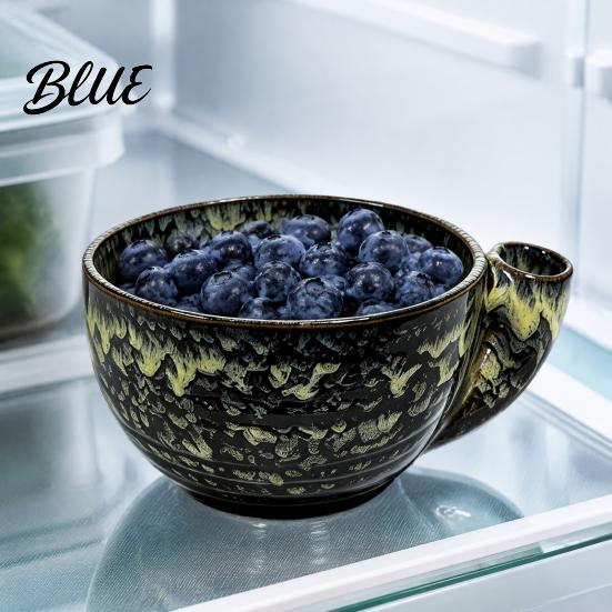 Fresh Fruit Preservation Basin Ceramic Berry Swirl Bowl Auto Washing Vegetable Wash Bowl Colander with Drain Holes Kitchen Produce Cleaner