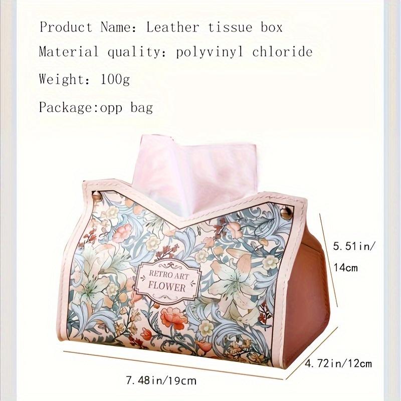 1PC light luxury high sense retro oil painting pumping carton storage living room car desktop paper bag creative meal tissue box