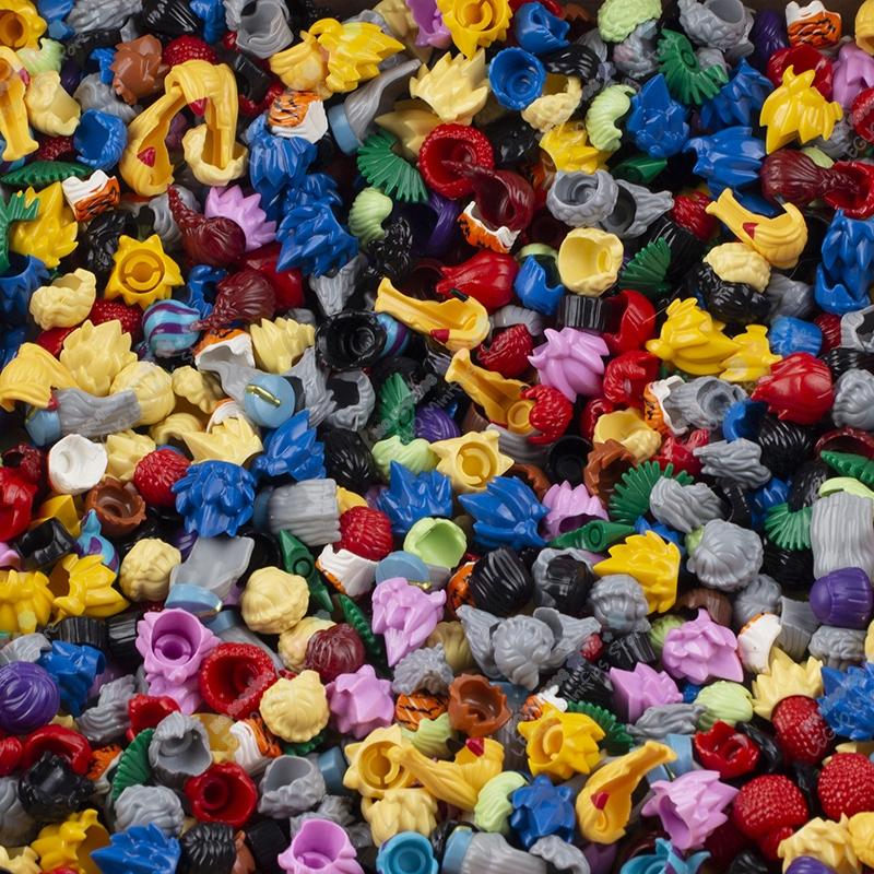 

30 шт. 50 шт. 100 шт. Случайная модель волос Фильм Аниме Мультсериал Персонаж Аксессуары MOC Строительные блоки Игрушки для детей Подарок